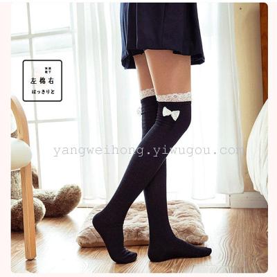 Spring warm cotton stockings stockings over the knee socks padded non-slip base high tube socks