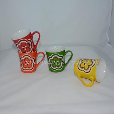 Ceramic glazed coffee cups mugs set OEM advertising Cup