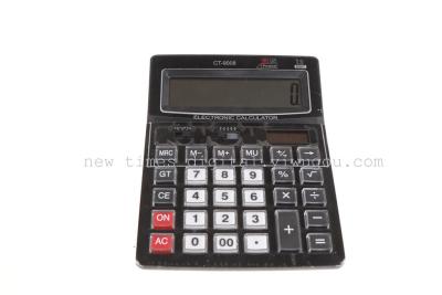 Factory direct 12-digit calculator CT-9008 calculator clear Crystal buttons