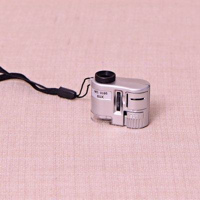 Banknote inspection lamp with LED light 60 times mini portable jewelry identification