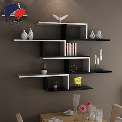 At right angles to an l-shaped wall mount racks on the wall storage rack creative grid JH-1523