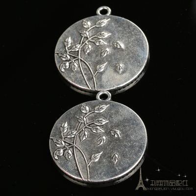 DIY Jewelry Accessories pattern oval bottom base of zinc alloy antique silver pendants