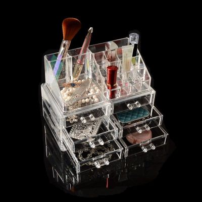 Guanyu crystal jewelry box transparent cosmetic skin care cosmetics cosmetic cotton box tool box