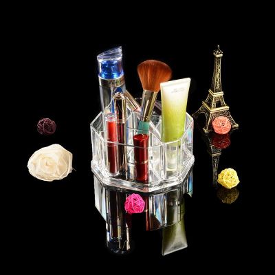 Crown crystal transparent cosmetics skin care cosmetic cotton pad tools jewelry box storage box