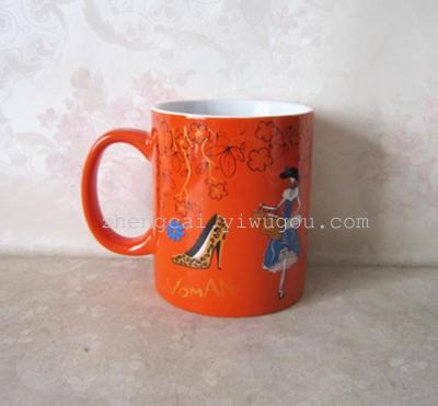 Customized ceramic glazed coffee cups mugs customized OEM glass