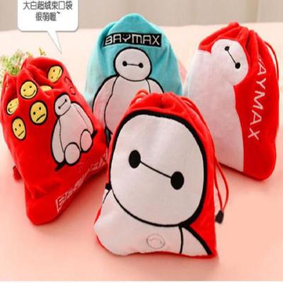 Lovely cartoon large white travel bag to take the necessary bundle of rope travel bag