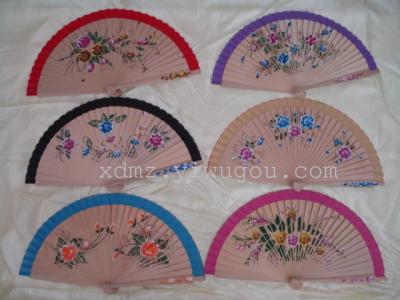 9 inch wood environmental quality natural color wood fans hand-painting door