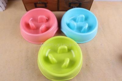 New anti-slip choke-proof pet bowls of healthy weight loss Bowl skid dog bowls slower choke-proof food bowl pet supplies