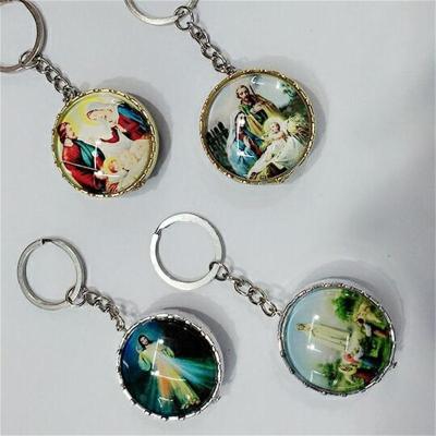 Double-Sided Jesus Keychain Factory Direct Sales