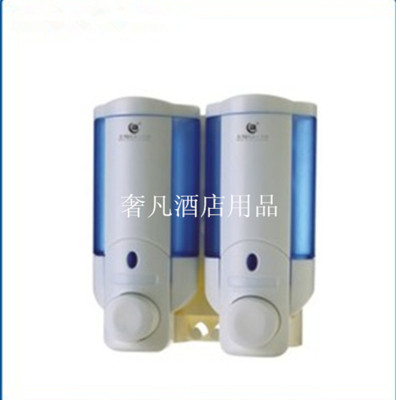 Luxury and classic two-headed 210ml Blue manual soap dispenser OK-113D