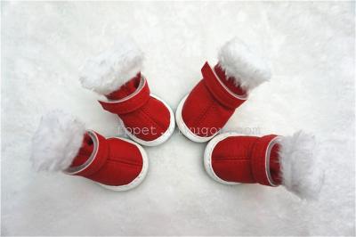 Pet shoes dog shoe shoes sport shoes red Christmas shoes, pet supplies, 5