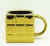 The golden cup ceramic cup ceramic cube cube Mug