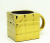 The golden cup ceramic cup ceramic cube cube Mug