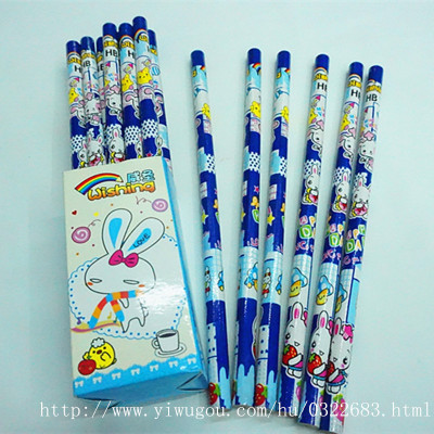 Cartoon film for children pencils HB student writing pencils wholesale