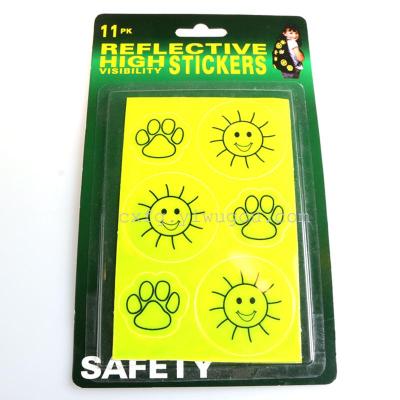 Reflective material cartoon bicycle safety reflective stickers car stickers