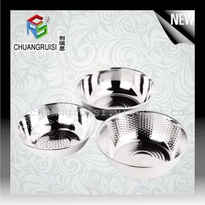 3pcs stainless steel rice sieve/water basin/mixing bowl for promotion gift