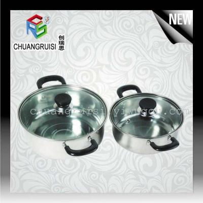 stainless steel single handle soup pot double handle soup pot hot pot