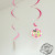Lanfei Birthday Party Holiday Decoration Wedding Supplies Creative Garland Colored Ribbon Paper Spiral Hanging Strip