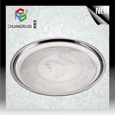 Manufacturers selling grape flower tray stainless steel tray fruit plate
