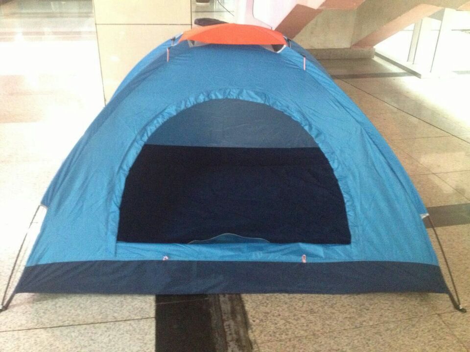 厂家直销户外2双人4四人单层情侣野营帐篷现货供应 礼品帐篷