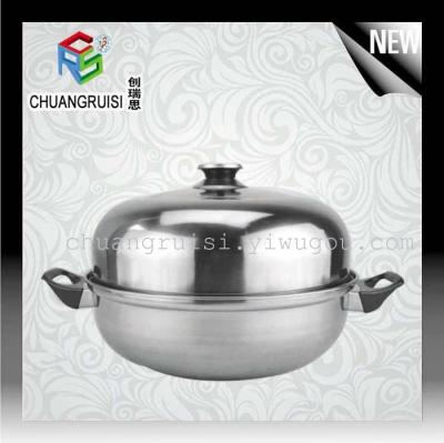 Stainless steel multi-function soup pot steamer pot 