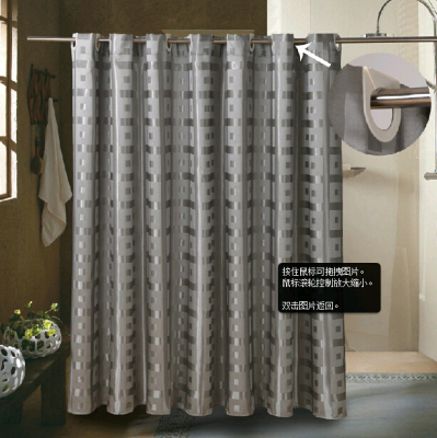 Household jacquard shower curtain with waterproof, mildew proof and thickening high-grade environmental-friendly ikea bathroom shower curtain