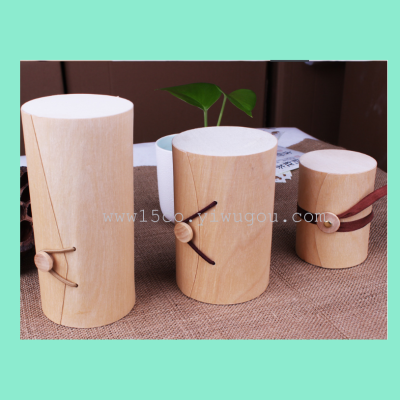 Green wood pot tea pots tea box with universal soft bark box