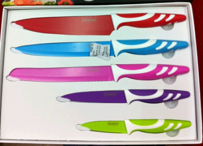 V5-05,5Pc Spray Flower Knife Set, 24a800050