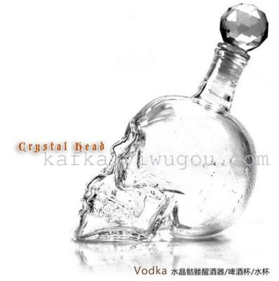 Factory direct supply crystal skulls 1000ML skull bottle wine wine bottle