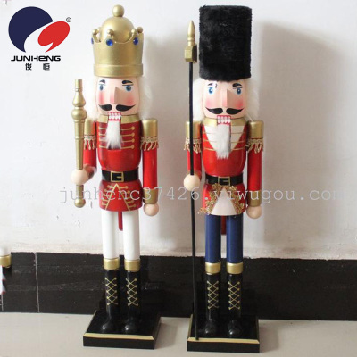 Hand-painted wooden Nutcracker soldier doll home decorating decoration gift BJ1406