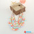 Creative jewelry acrylic beads necklace two layer Necklace garment accessories