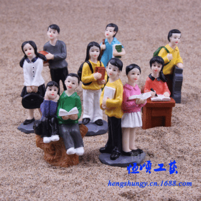 Sand with Sand table accessories handicraft male and female students middle school students series 8 characters