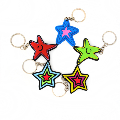 Llavero Factory direct color star starfish key pendant  брелок 