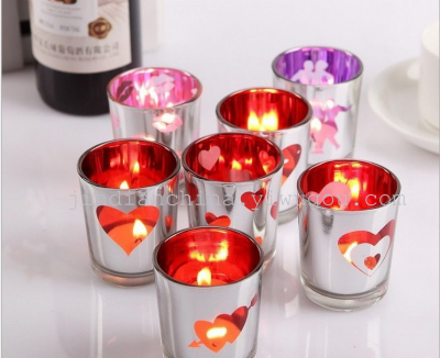 Manufacturers selling Valentine gifts laser glass candlestick glass candlestick