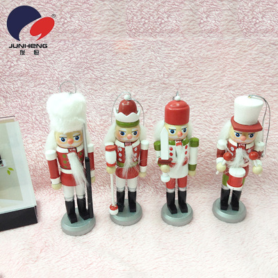 Walnut Soldier Set Four Hand-Painted Wooden Nutcracker Domestic Ornaments Gift 2506a
