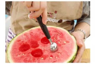 Stainless-steel melon baller double dig spoon fruit cake ball spoon fruit decorating fruit salad special