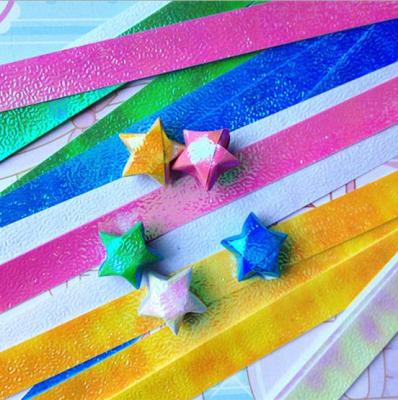Pearl Solid Color Single 90-Page Beautiful 5-Color Star Paper Stars and Stripes Wishing Star Handmade Diy