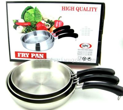 Stainless Steel Iron Frying Pan Uncoated Iron Pan Induction Cooker Gas Applicable Pan Frying Pan Mini Pot Egg Frying Pan