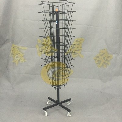 The press frame Black Rotary magazine rack frame and frame folding exhibition floor flyer frame