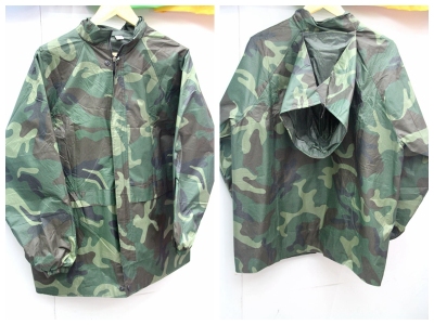 Manufacturers direct luminous camouflage warning set raincoat adult raincoat