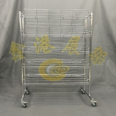 Double layer five shoe shoe boutique display wire rack plating shelf
