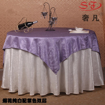 Luxury European Hotel tablecloth double round table linen banquet tablecloth tablecloth