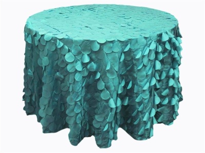 108' European-style stereo petal taffeta table cloth tablecloth export wedding supplies