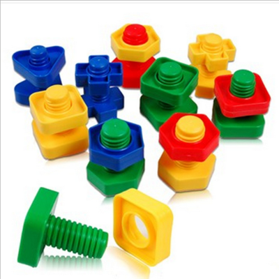 Children'd educational toys bag packed plastic building blocks