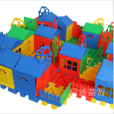 In children's educational toys toy story home desktop blocks Puzzle particles house building blocks
