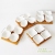 Snack dish four piece candy dish creative ceramics four dried fruit bowl holding bamboo gift assorted cold dishes