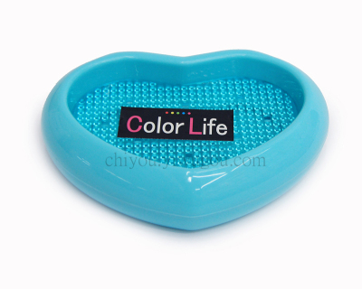 Creative Heart-shaped plastic soap box soap box can be draining CY-8818