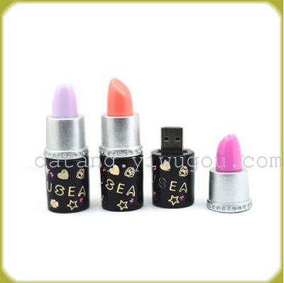 Crystal USB flash drive u-lipstick cosmetics Nail Polish 8G face cream u ladies gifts