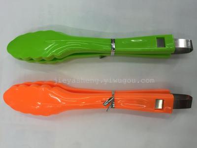 Plastic food tongs bread with salad clip