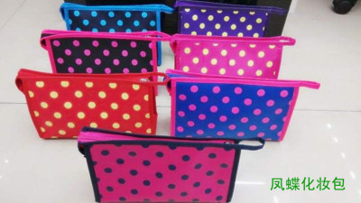 Factory direct sale dot a single wash Shu cosmetic bag Briefcase bag Korean style